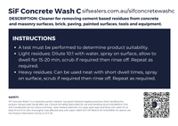 SiF Concrete Wash Concentrate